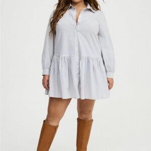 NWT Torrid Striped Button-Down Shirtdreas